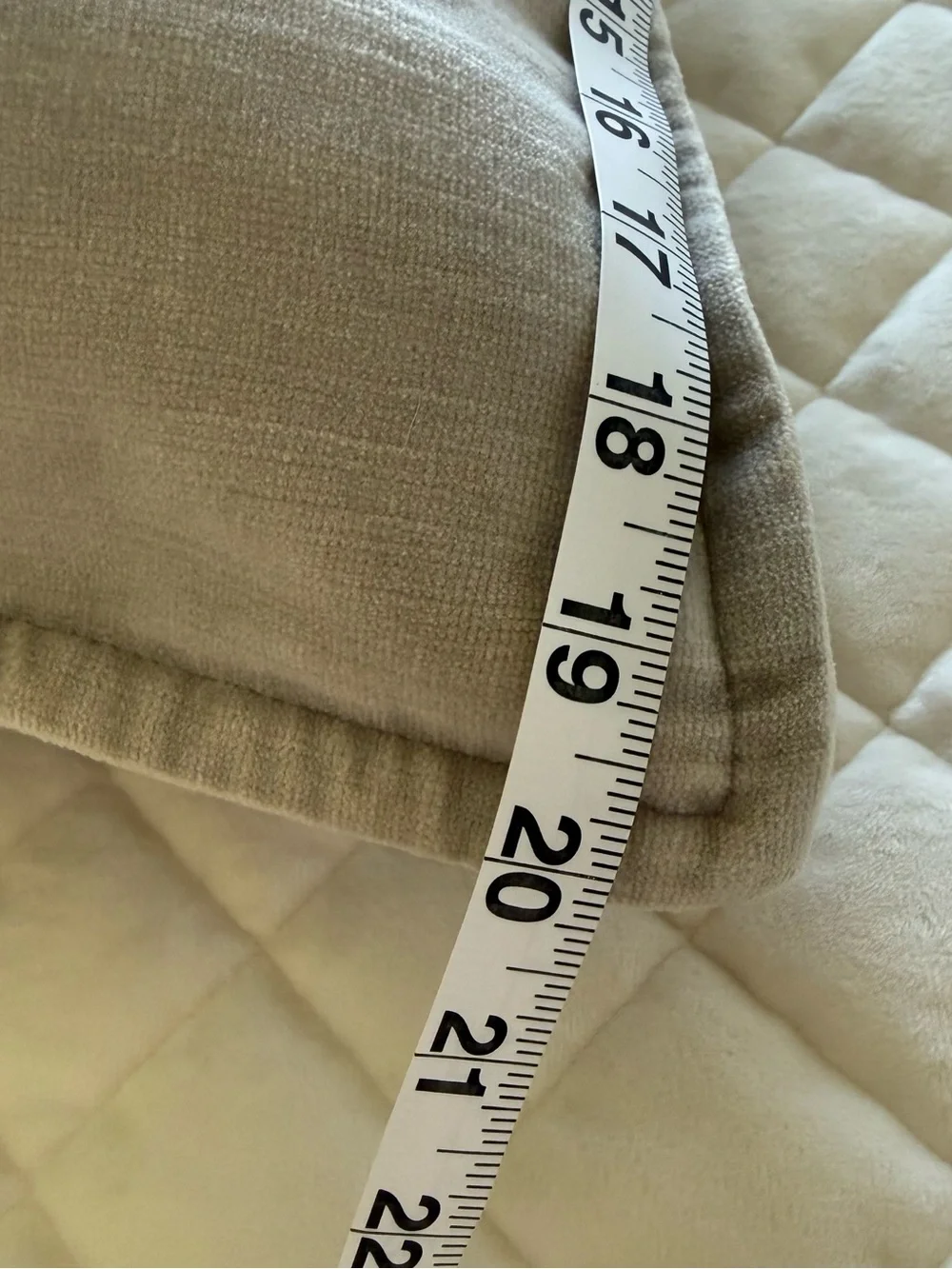 Pottery Barn Everywhere Velvet 20x20 Pillow Cover & Down Insert Set of Two Gray